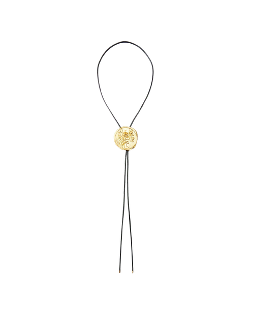 Collier cravate rond asymétrique