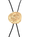 Asymmetrical round tie necklace