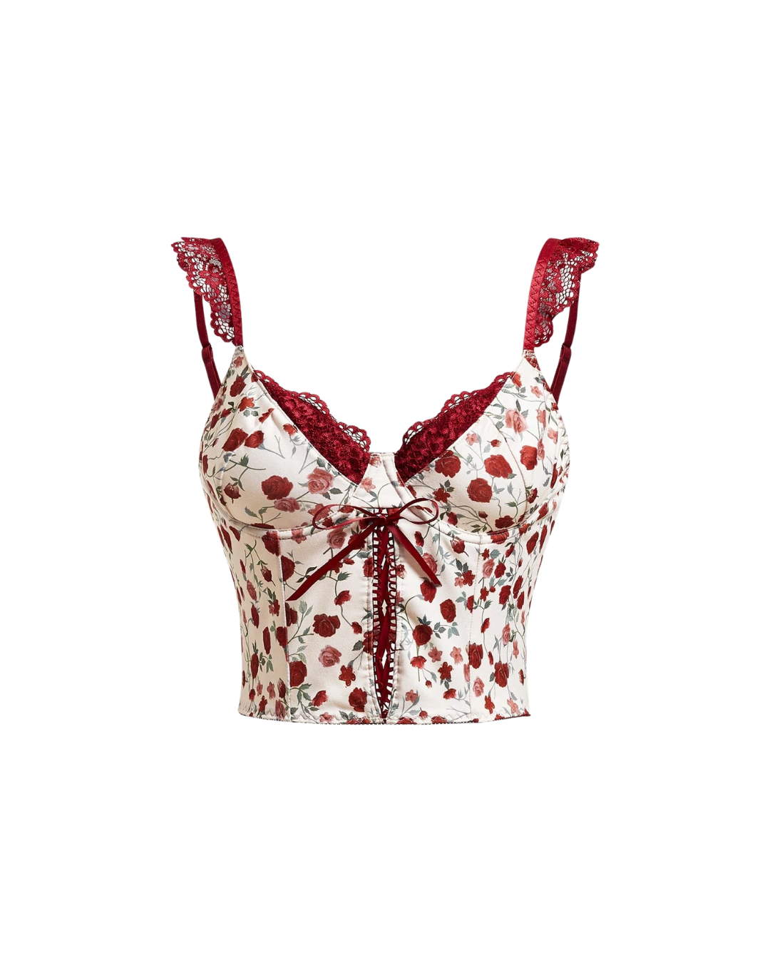 Haut croisé en dentelle