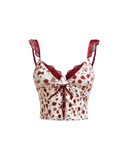 Haut croisé en dentelle