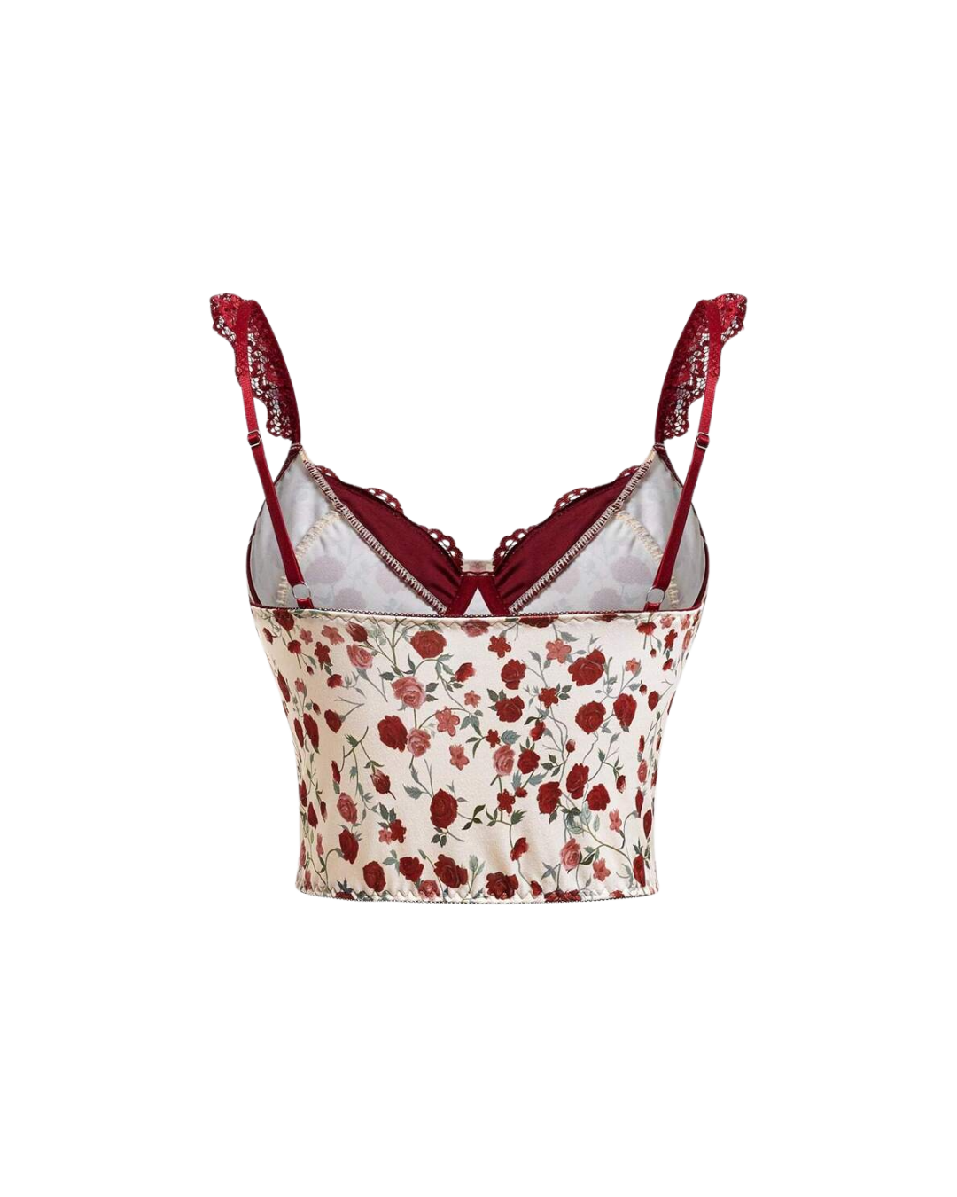 Haut croisé en dentelle