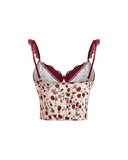Haut croisé en dentelle
