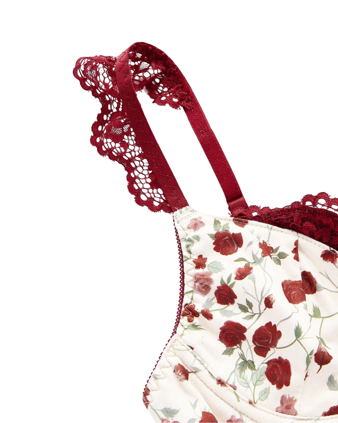 Haut croisé en dentelle
