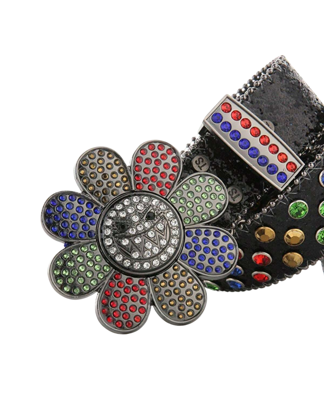 Ceinture à fleurs scintillantes