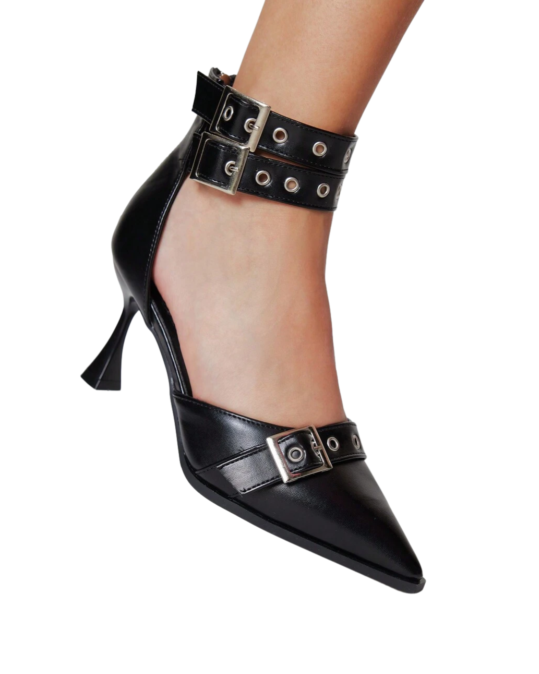 Pilot Buckle Strap Heels