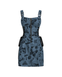 Skull print dress