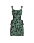 Skull print dress