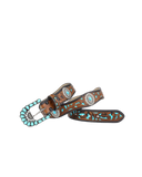 Western Turquoise Concho Belt