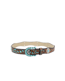 Western Turquoise Concho Belt