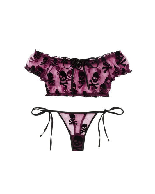 Ensemble de lingerie Skull Prink