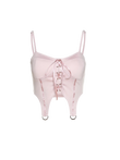 Pink Satin Corset Top