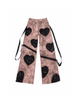 Black Heart Wide-Leg Jeans