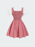 Puff Sleeve Corset Dress