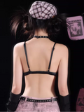Lace-Up Bralette Top