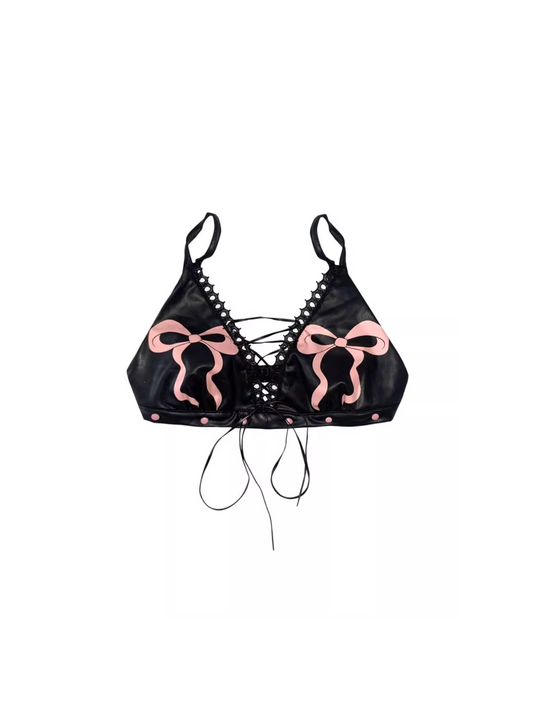 Lace-Up Bralette Top