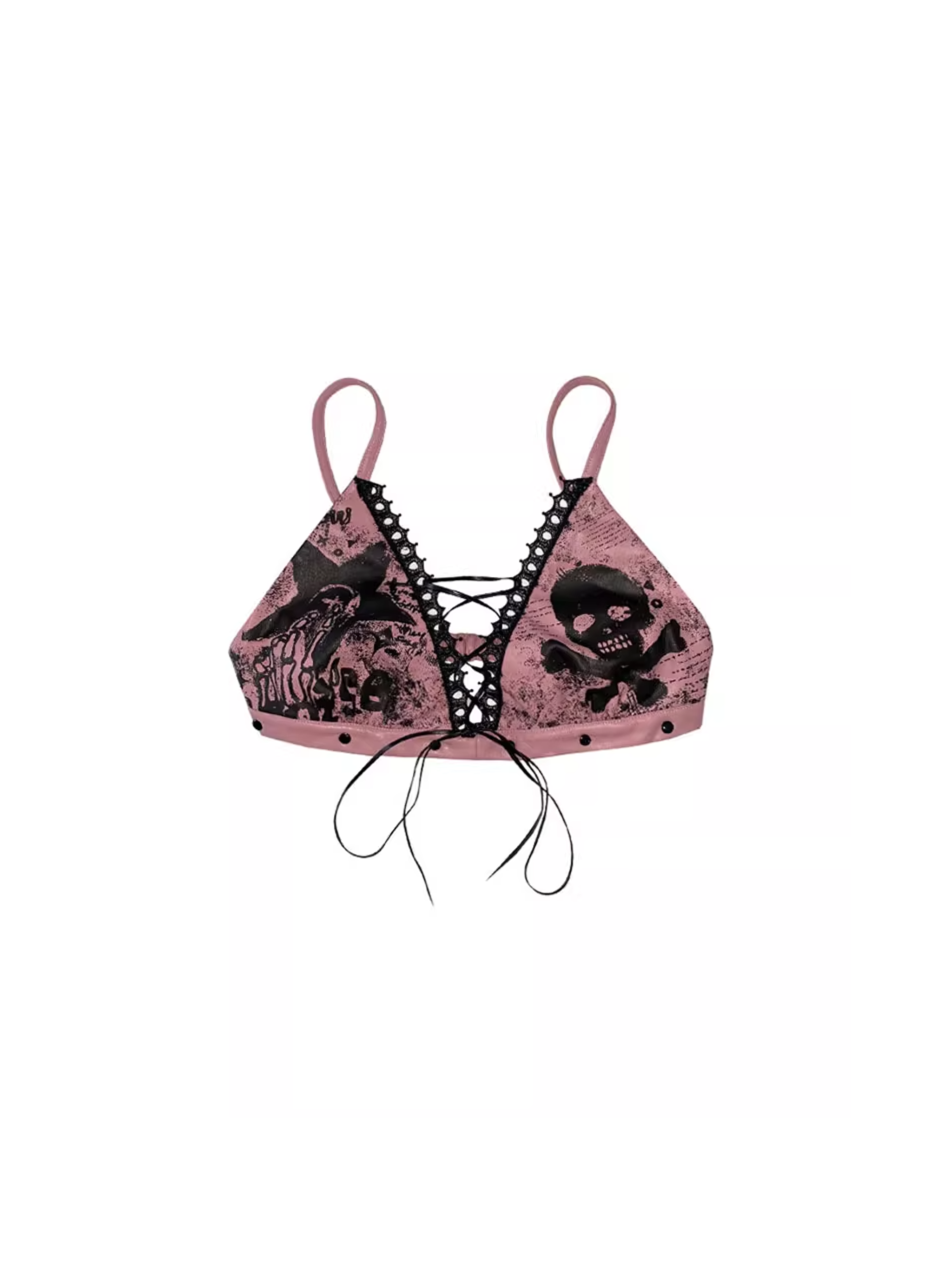 Lace-Up Bralette Top