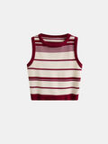 Striped Crop Tank Top