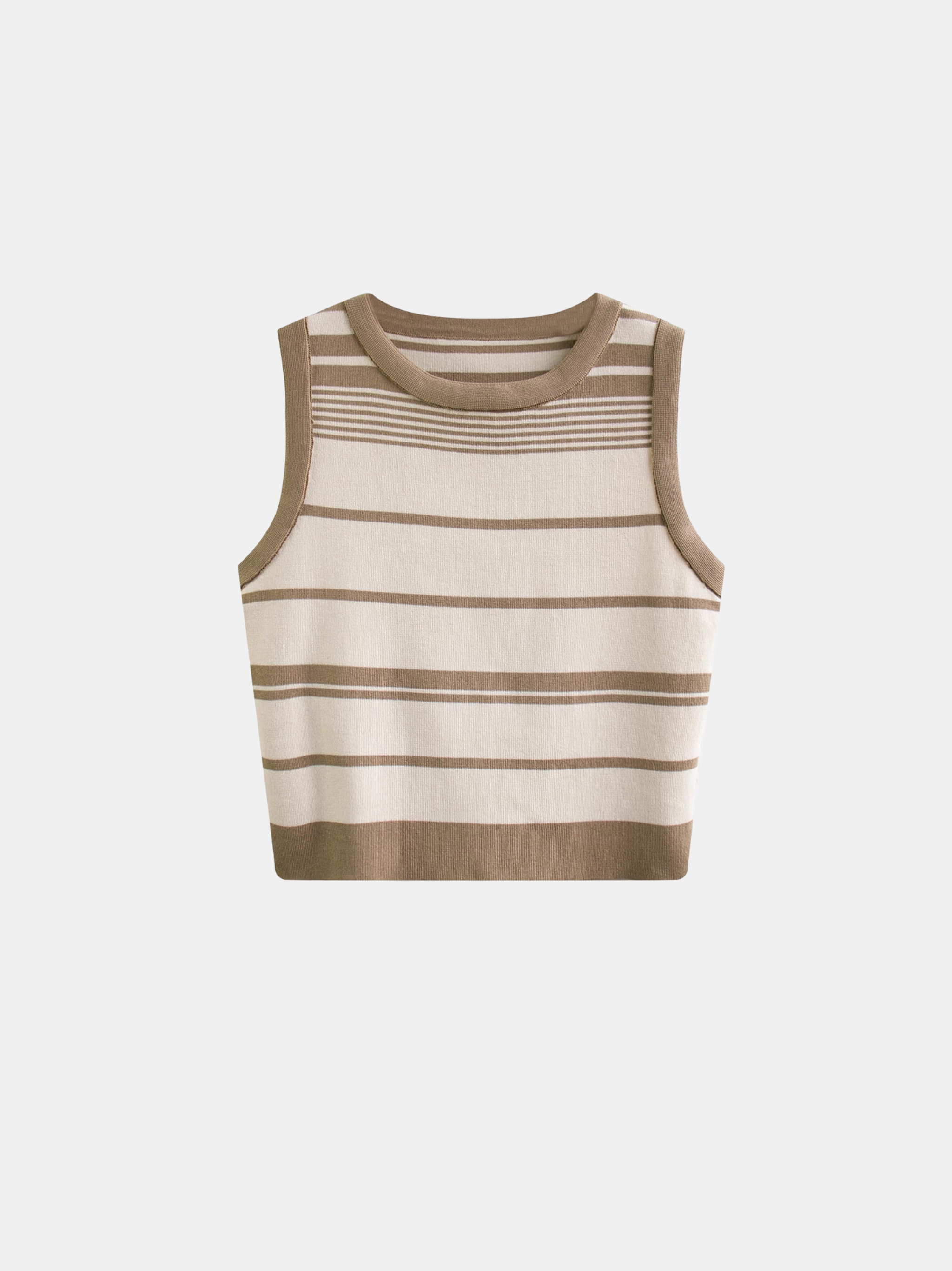 Striped Crop Tank Top
