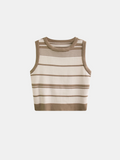 Striped Crop Tank Top