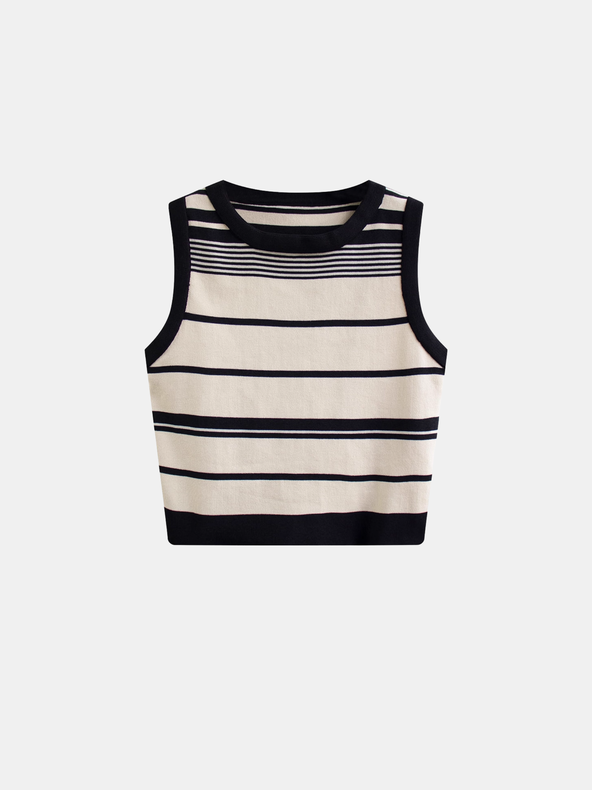 Striped Crop Tank Top