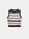 Striped Crop Tank Top