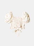 Floral Puff Flower Blouse