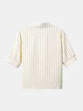 Scarf Striped Blouse