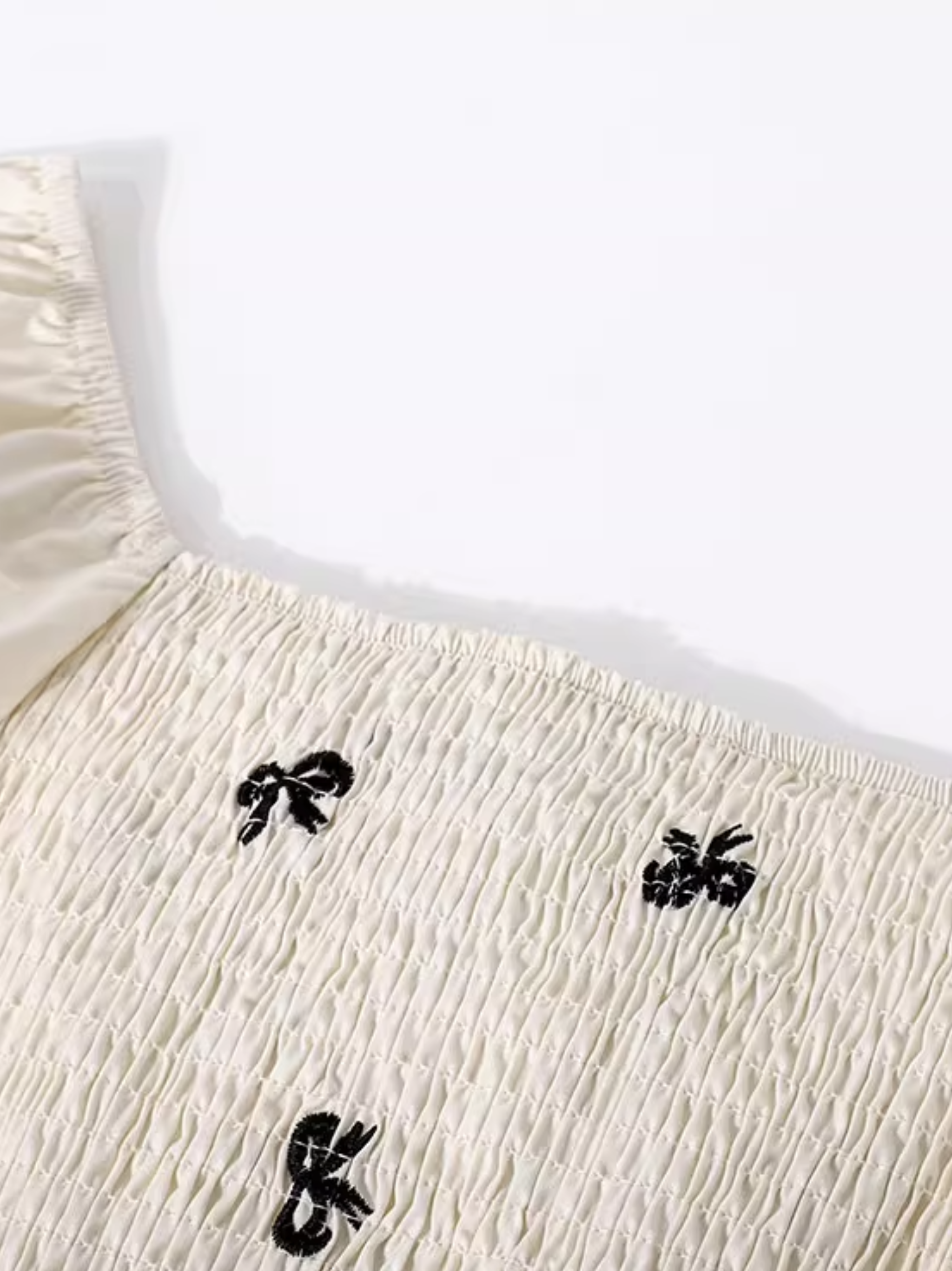 Bow Puff Sleeve Blouse