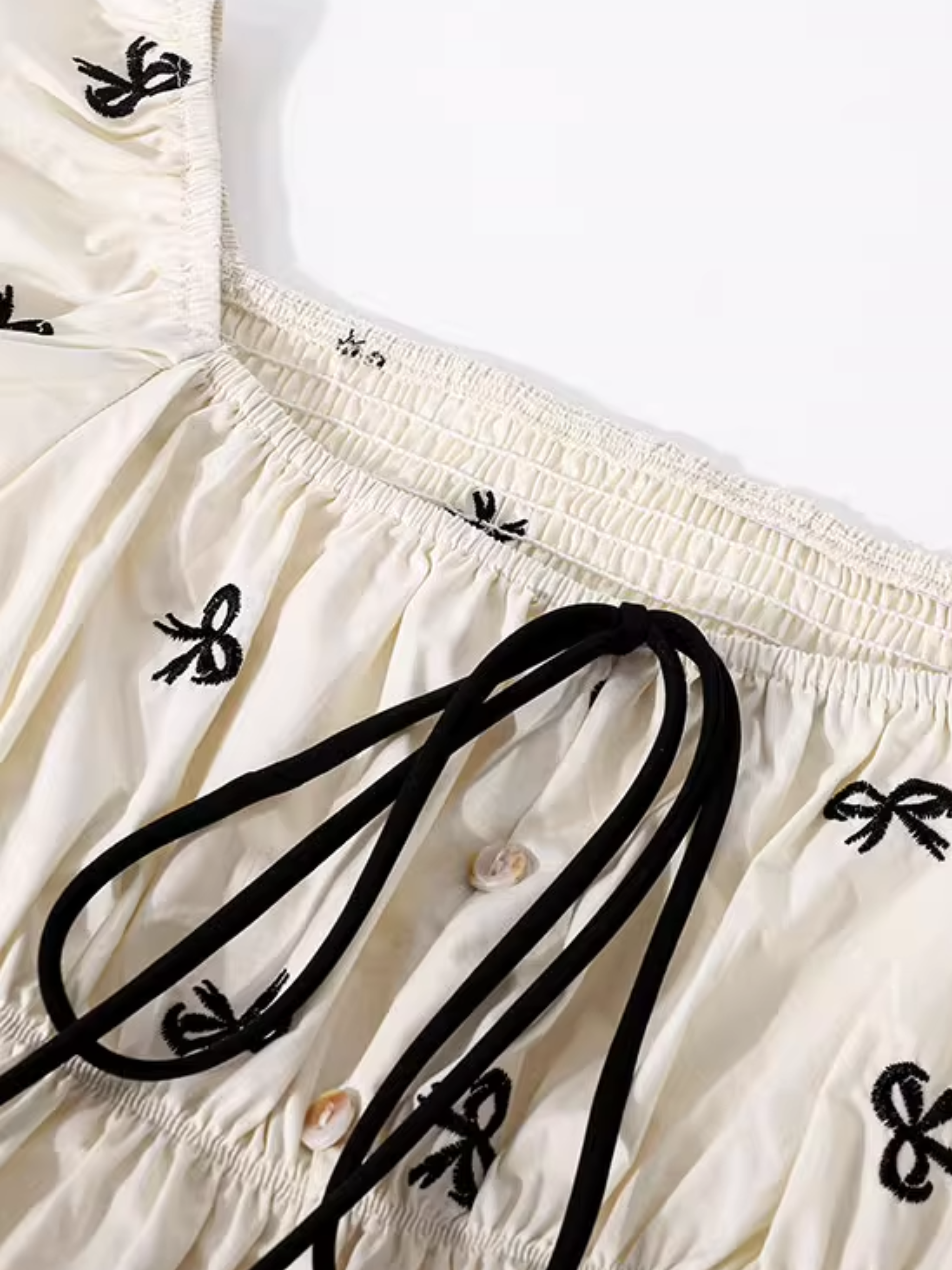 Bow Puff Sleeve Blouse