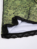 Green Vintage Maxi Skirt