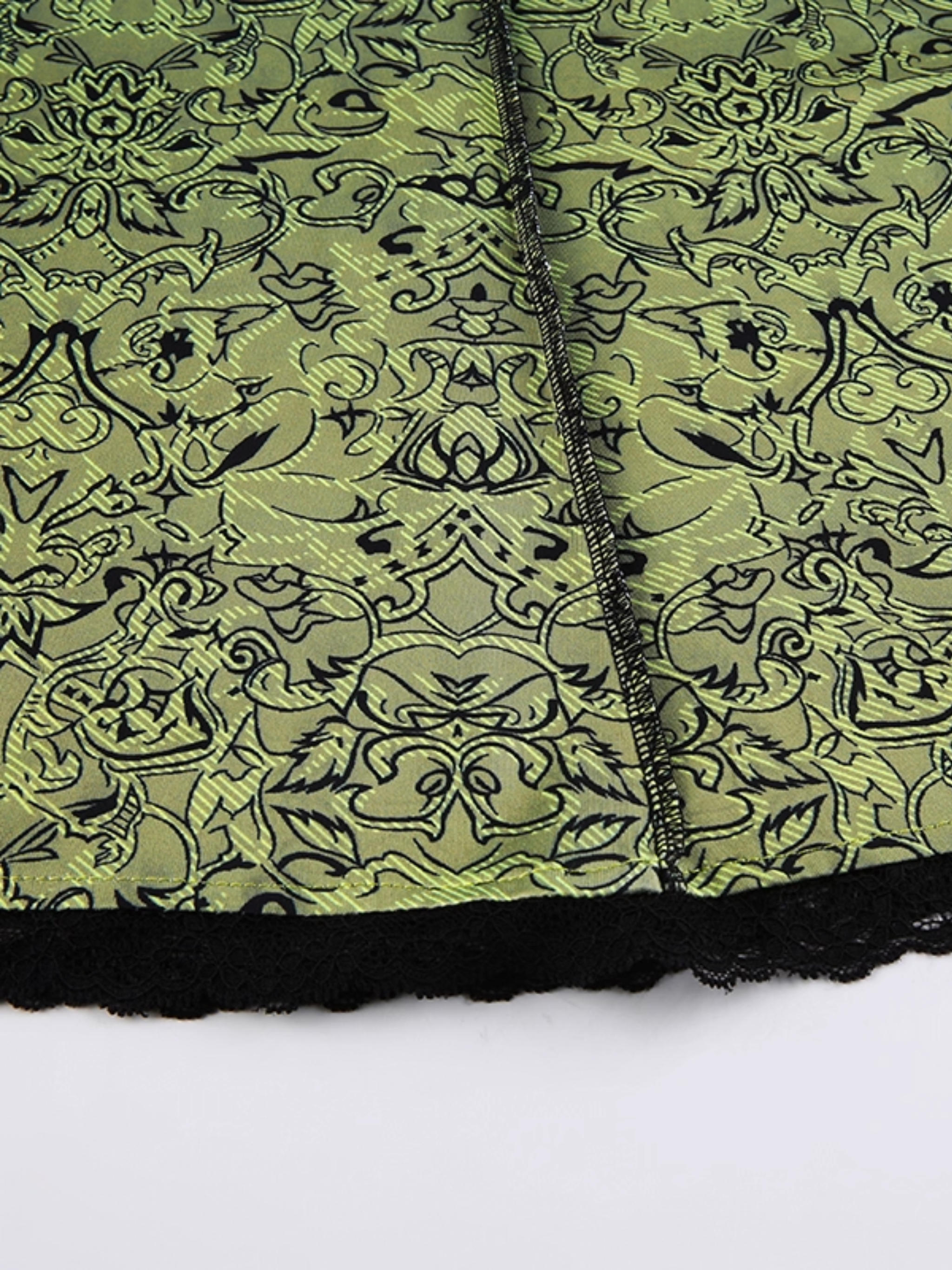 Green Vintage Maxi Skirt