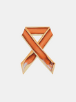 Fox Narrow Silk Scarf