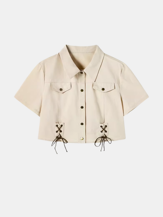 Cropped Utility Shirt