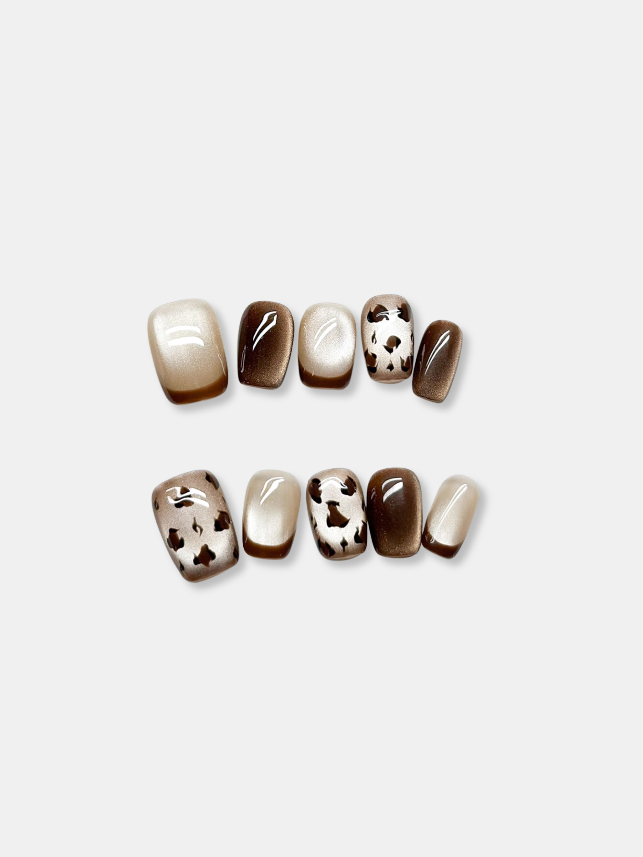 Glossy Nude Press-On Nails