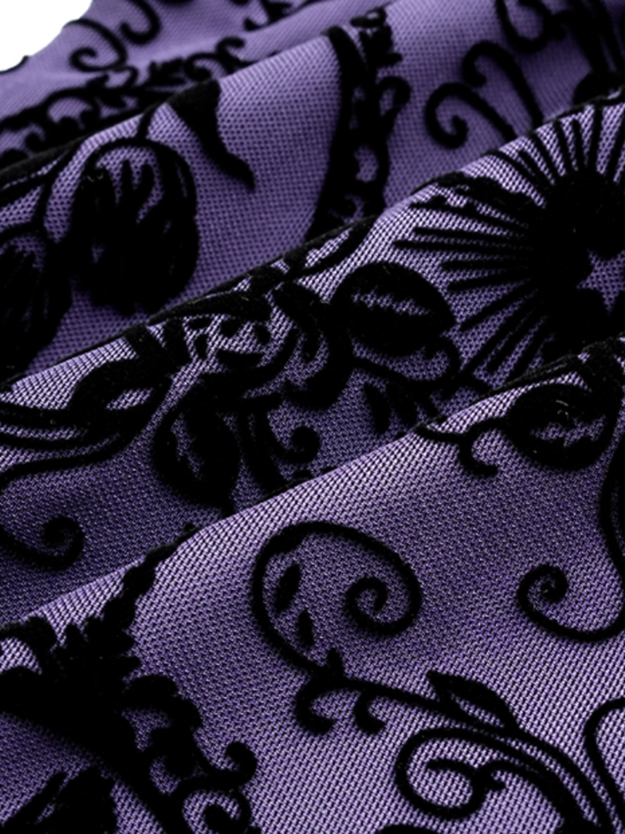 Purple Floral Mesh Dress