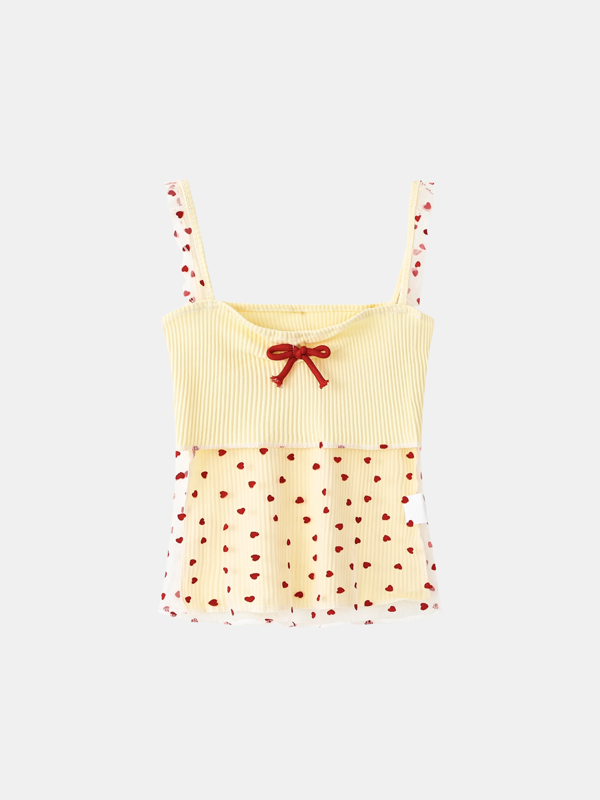 Red Bow & Heart Top