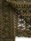 Olive Green Crochet Shirt