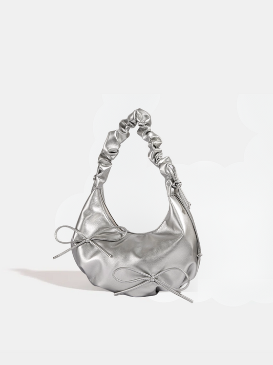 Silver Bow Bag