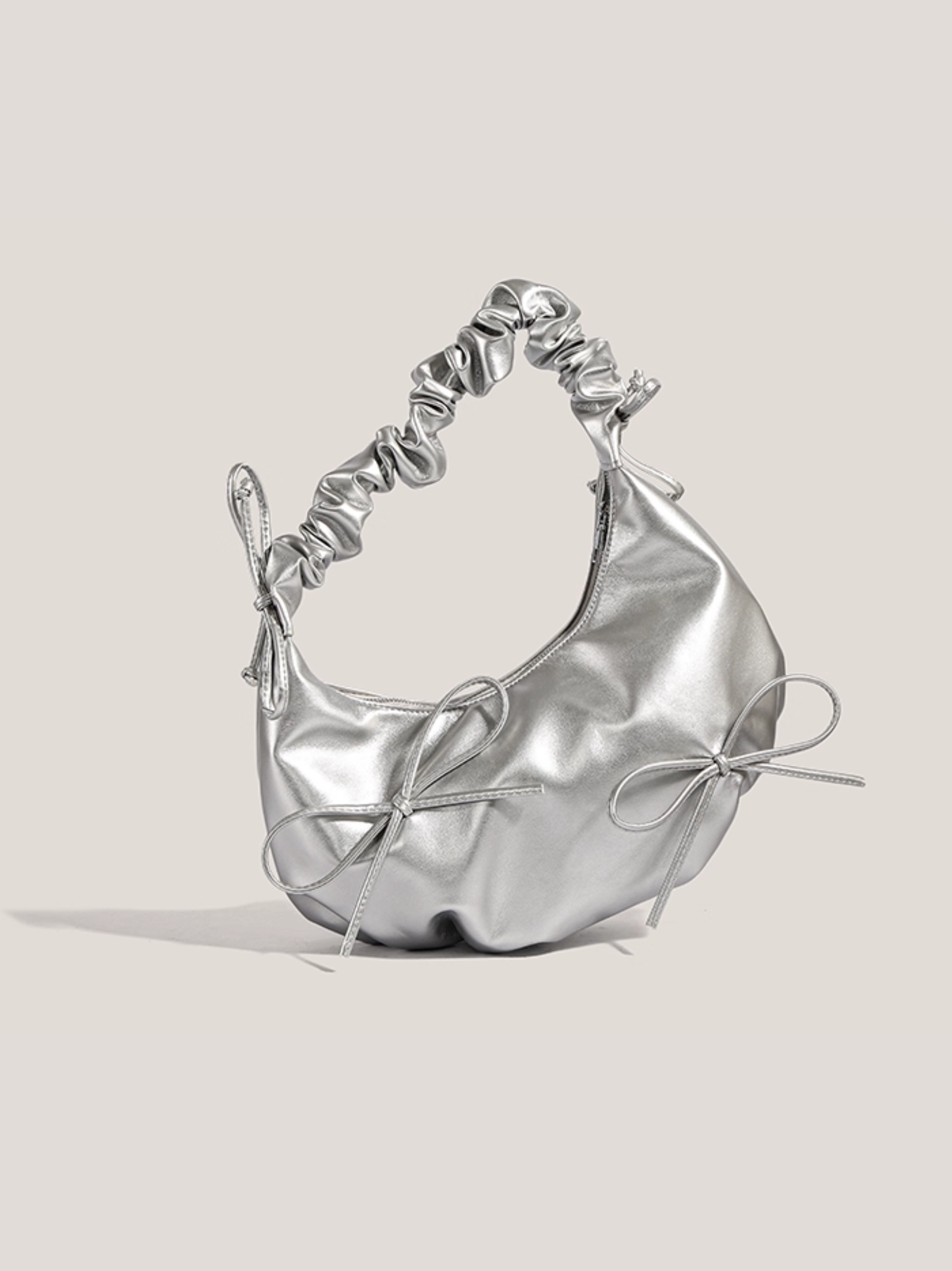 Silver Bow Bag