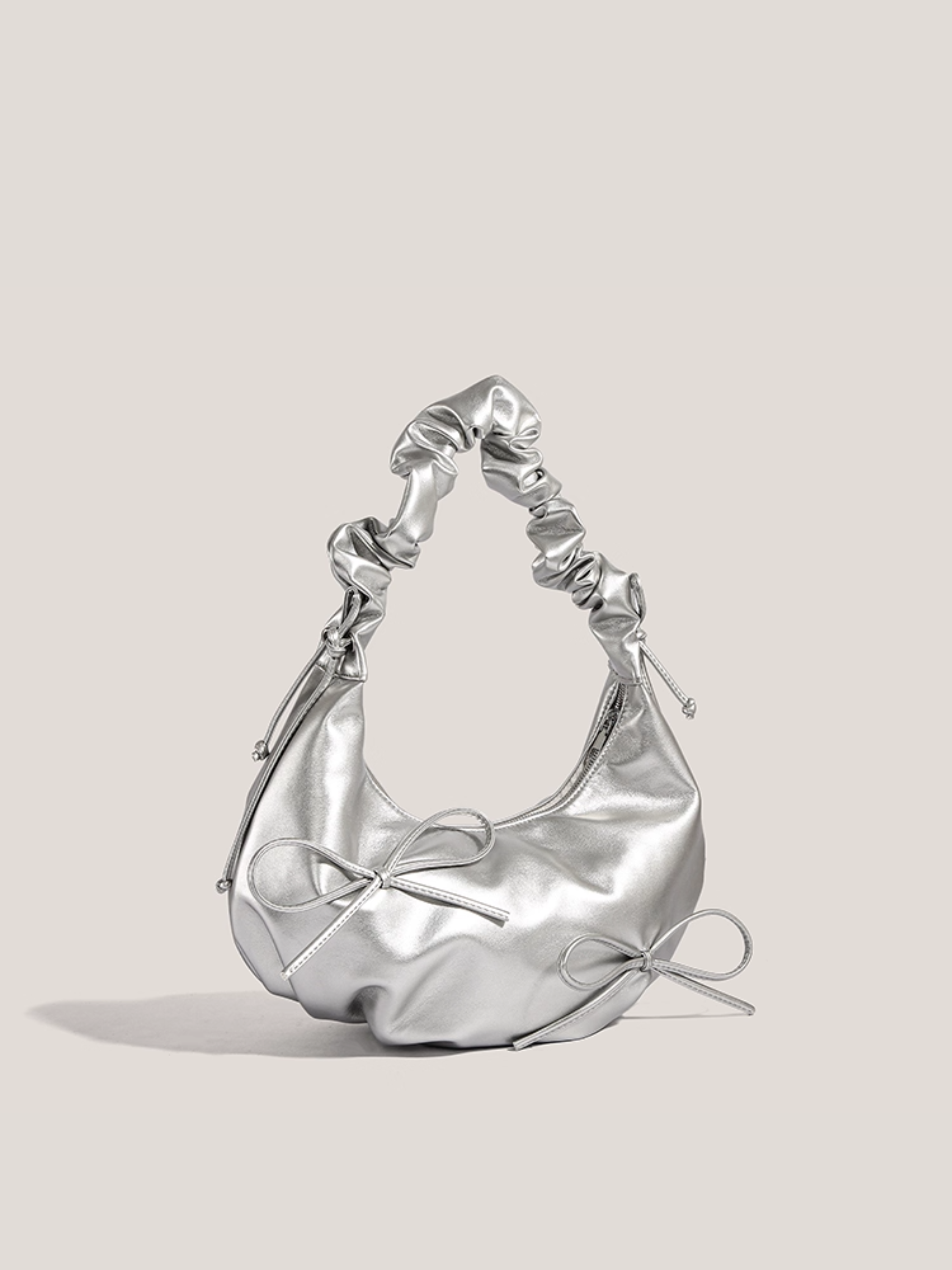 Silver Bow Bag