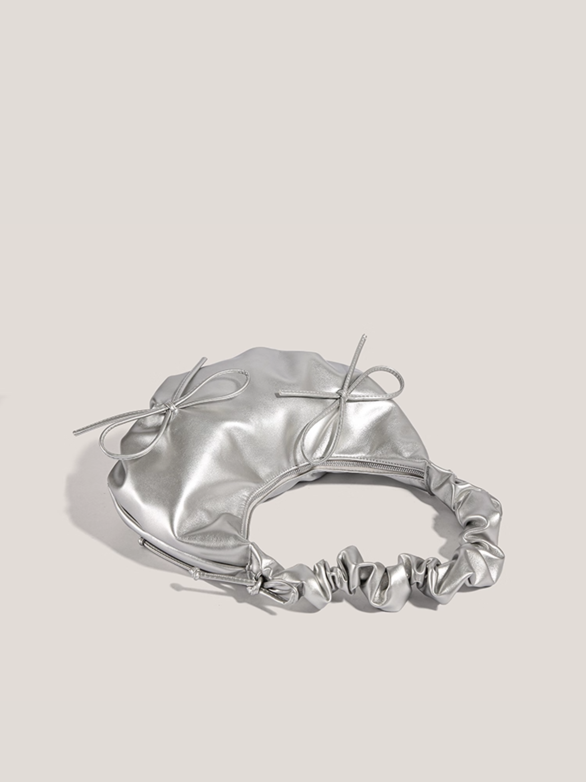 Silver Bow Bag