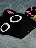 Cartoon Patch Denim Shorts