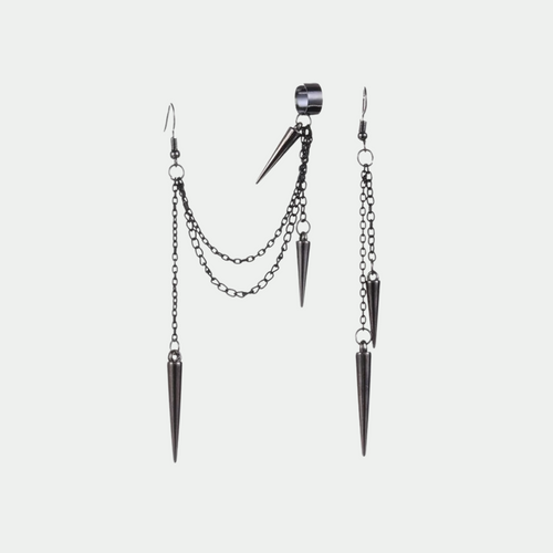 Boucle d'oreille chaîne punk