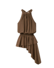Asymmetrical Halterneck Dress