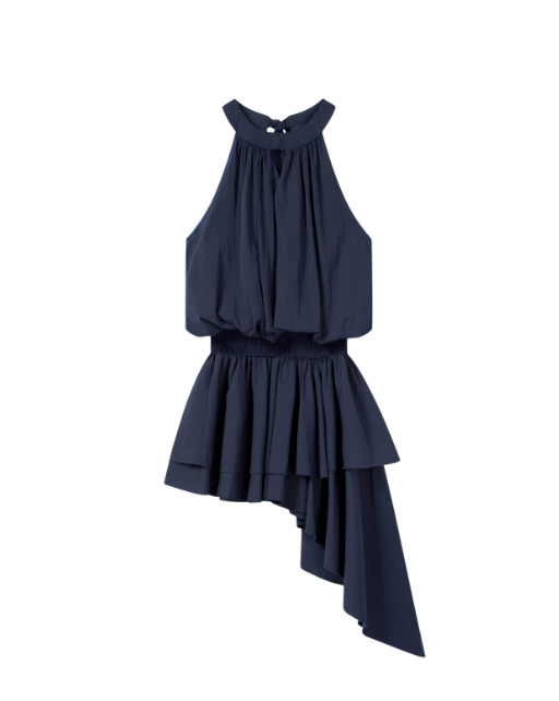 Asymmetrical Halterneck Dress