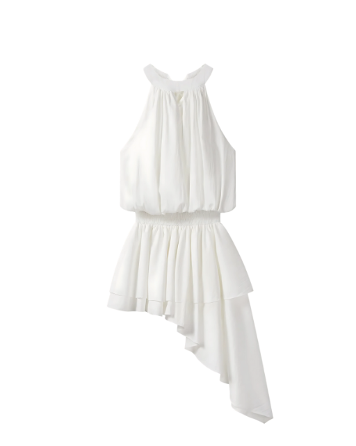 Asymmetrical Halterneck Dress
