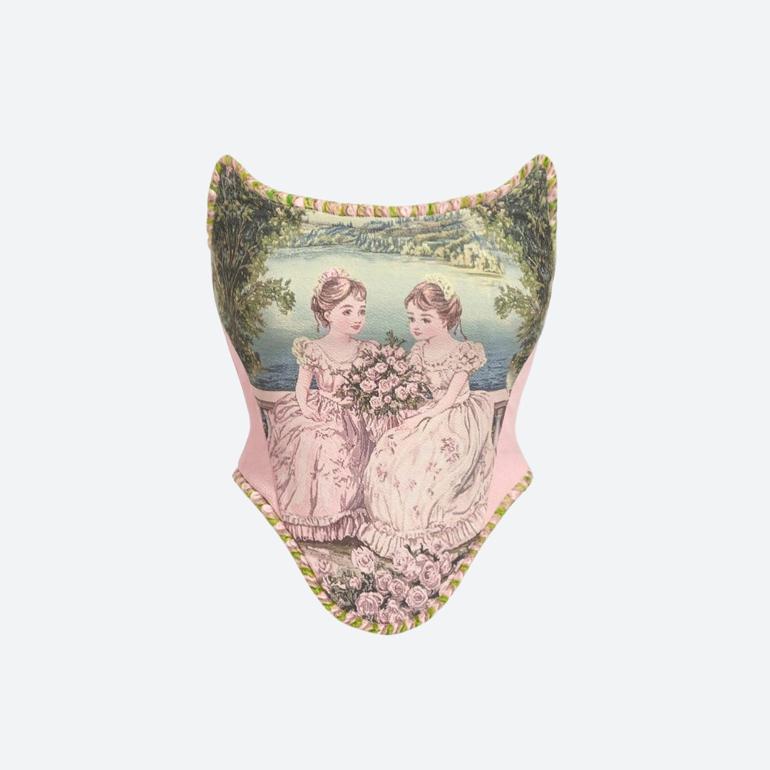 Corset vintage pastel