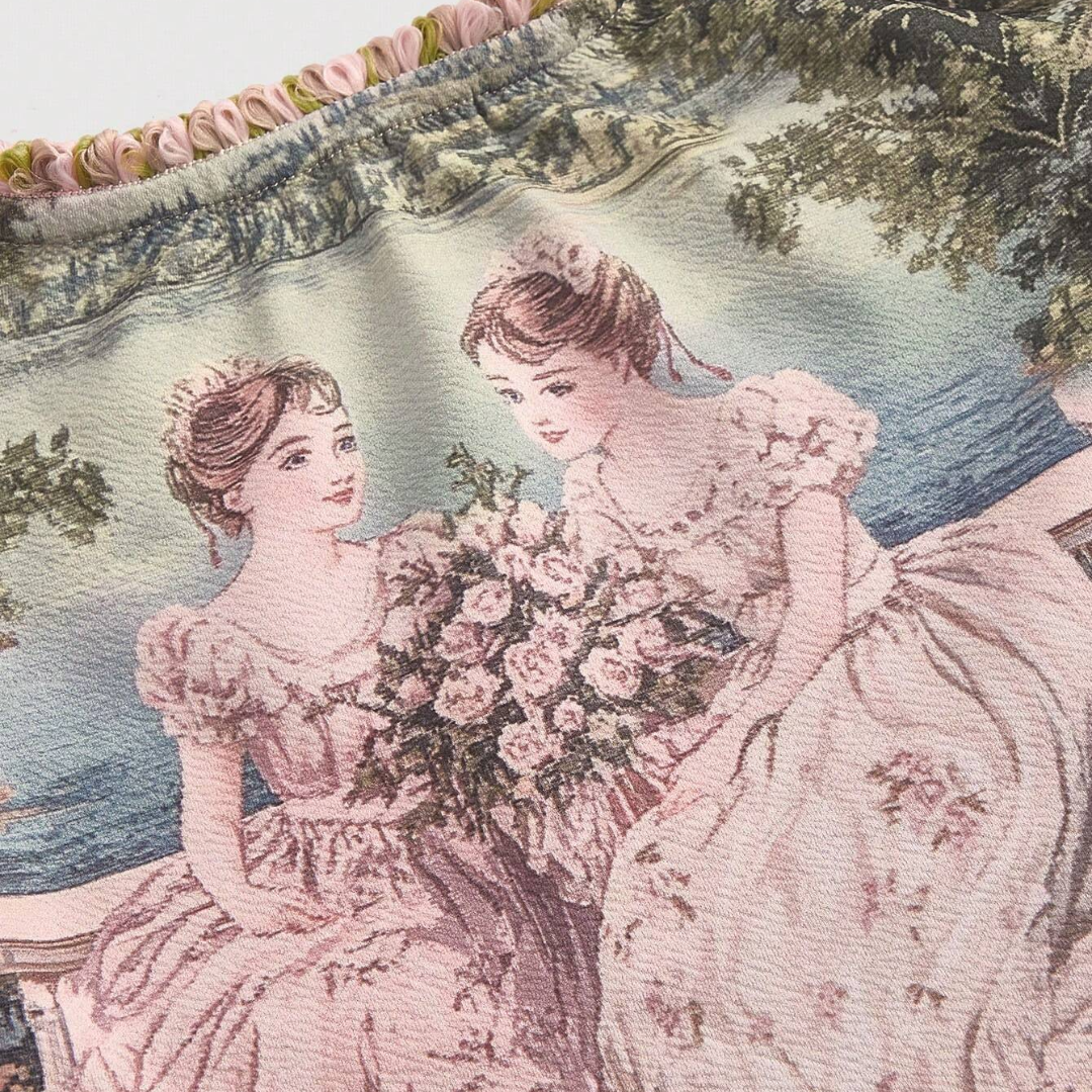 Corset vintage pastel