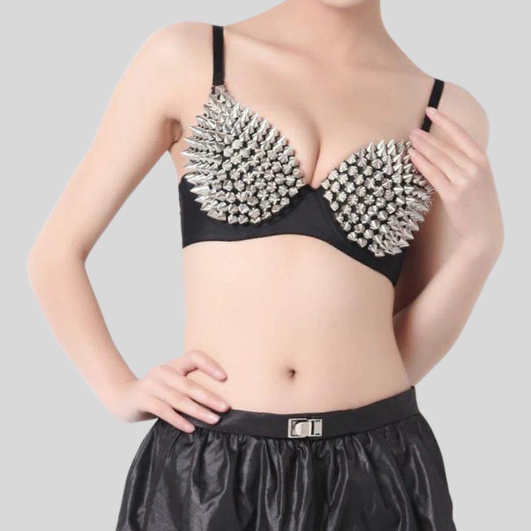 Soutien-gorge à picots métalliques