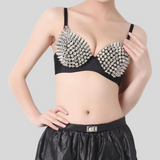 Soutien-gorge à picots métalliques